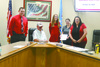 The Comanche City Council issued a Mayor’s Proclamation naming Oct. 23-31 as Red Ribbon Week. Pictured: (from left) city manager Chuck Ralls, mayor Smokey Dobbins, Red Ribbon Week committee member Sarah Brooks and Brooke Anthony and Gina Olheiser with the Wichita Mountains Prevention Network.